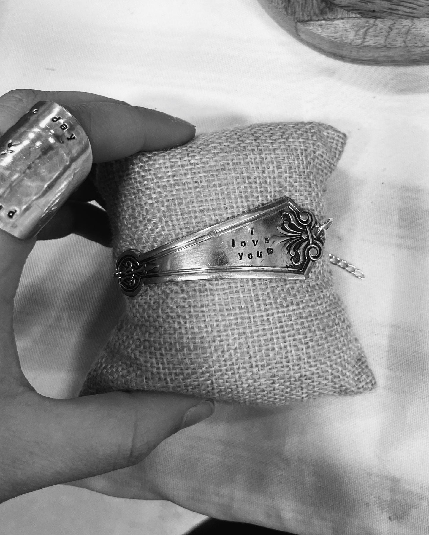 Stamped spoon bracelet! 🫶🏼