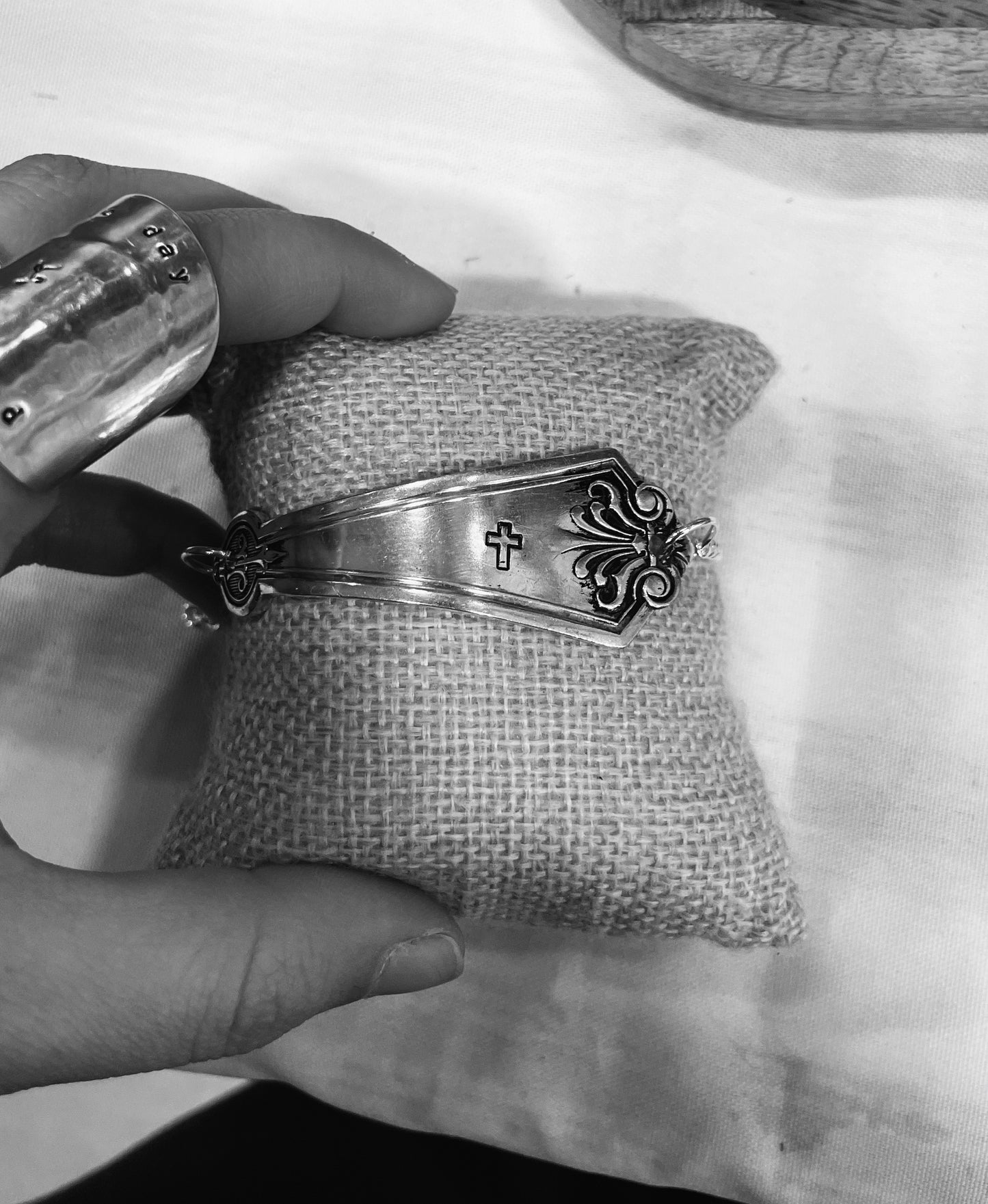 Stamped spoon bracelet! 🫶🏼