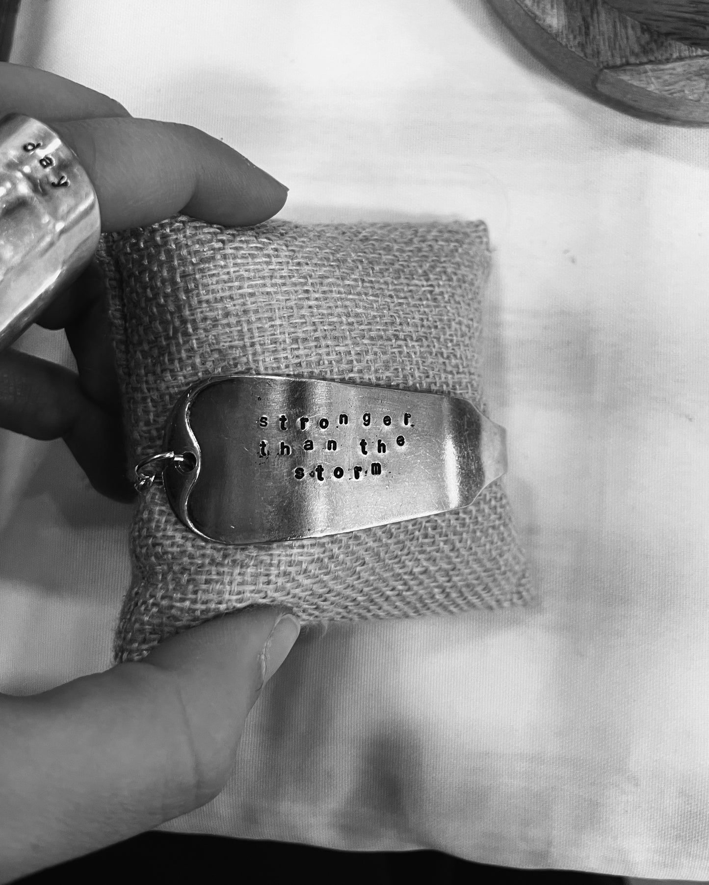 Stamped spoon bracelet! 🫶🏼