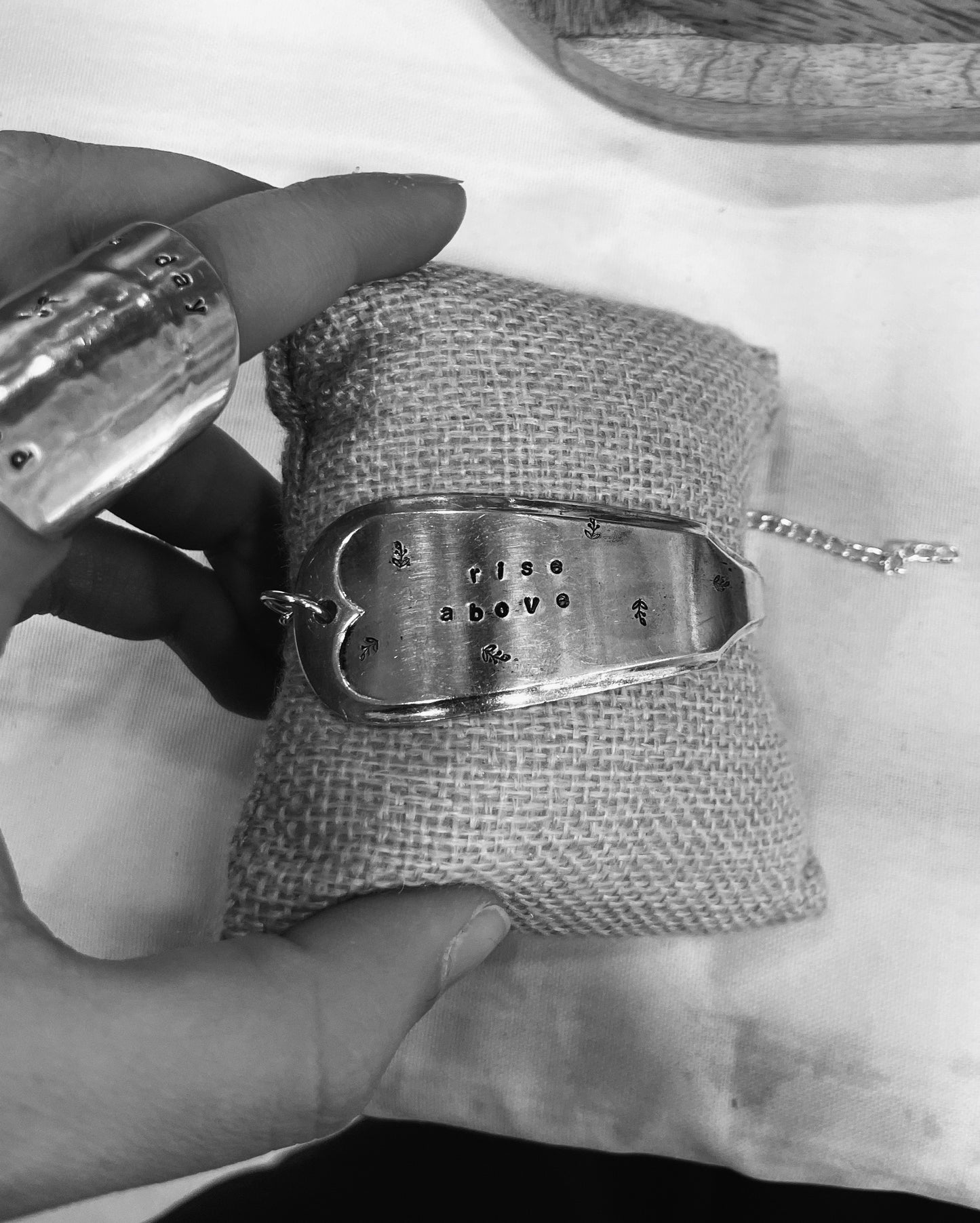 Stamped spoon bracelet! 🫶🏼