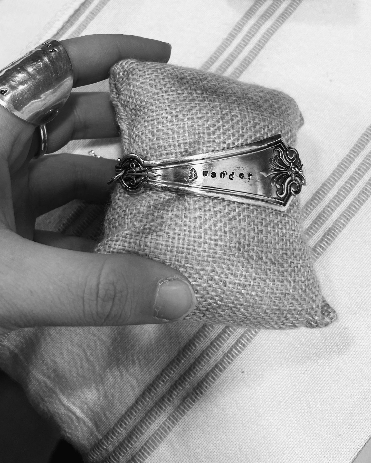 Stamped spoon bracelet! 🫶🏼